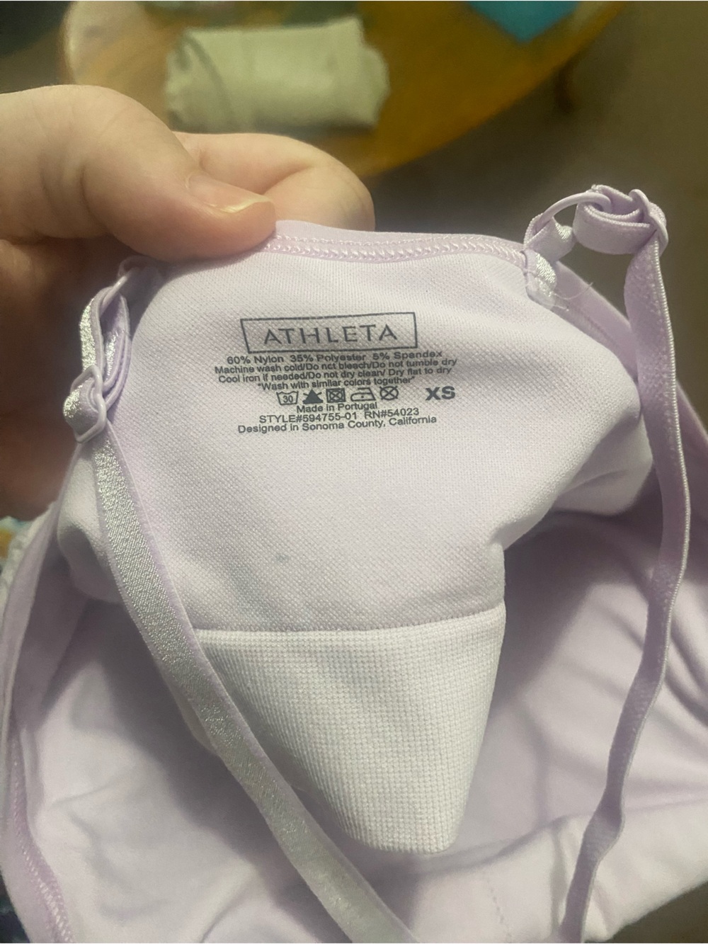 Athleta Pastel Lilac Adjustable-Strap Sports tank top